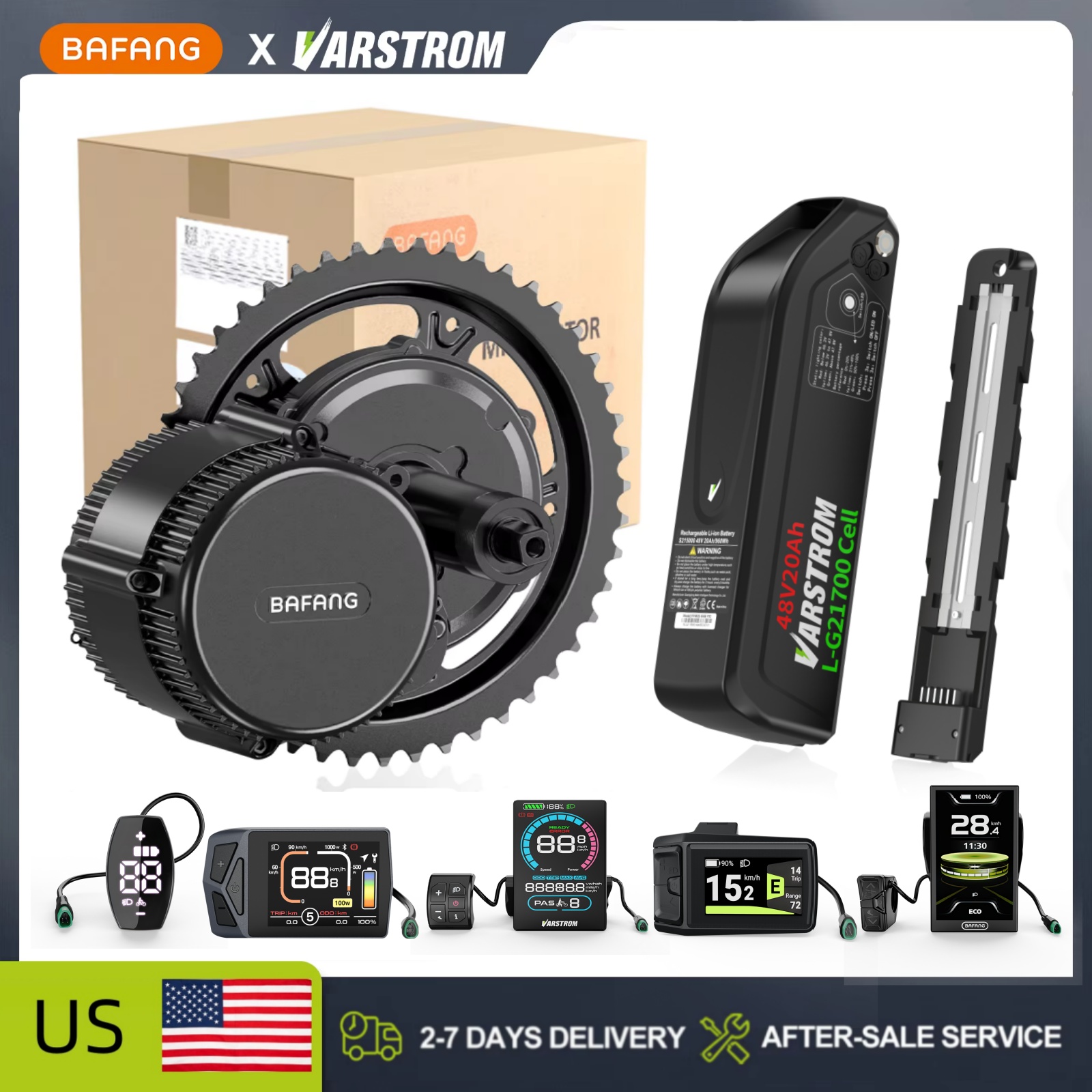 Bafang Bbshd 1000W Conversion Kit - [Disponibile negli Stati Uniti] Kit di