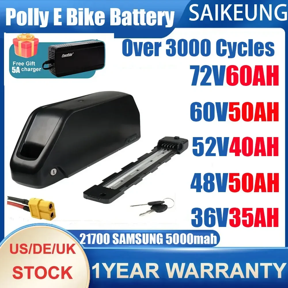 Electric Bicycle Battery 72V 30Ah - Batteria per bicicletta elettrica Downtube Hailong
