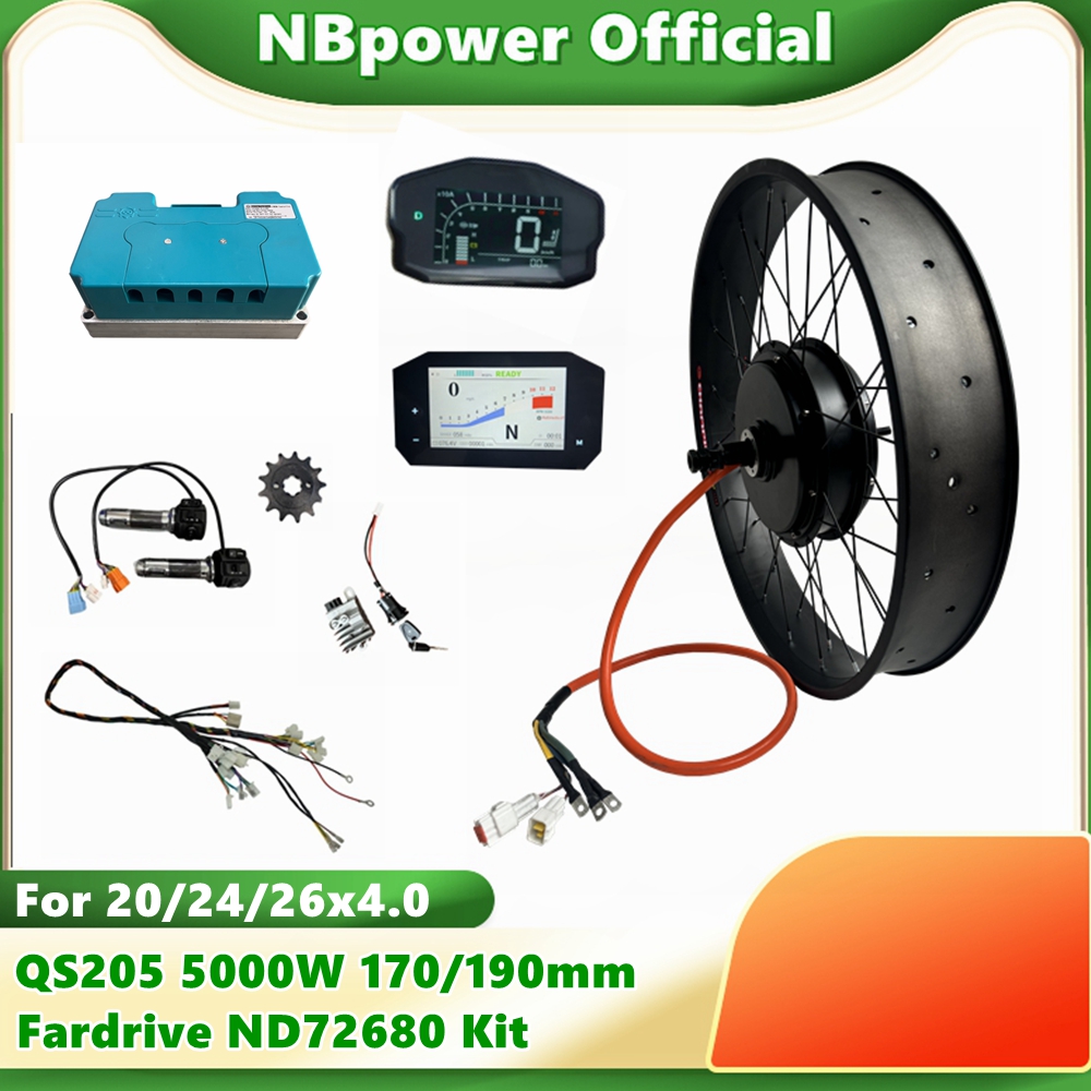 NBpower QS205 72V 5000W 170/19 - 72V 5000W Hub Motor Kit recensione e prezzo